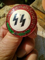 WW2 Zománcos Waffen ss "mehr sein als scheinen"Gyártojeles RZM