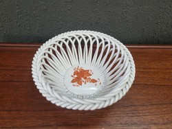 Herendi porcelán dísztál tál tányér kosár (51158)