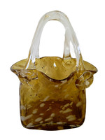 Murano-i, kézzel készült, üveg táska váza
