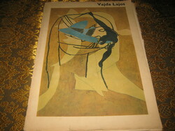Vajda Lajos  mappa  , Mándy Stefánia előszavával ,  12 db offszet grafika , 29 x 42 cm