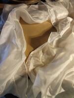 Fehér 100% silk sál Új