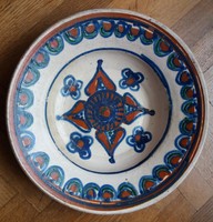 Hagyatékból Vámfalu-i (Szatmár megye) fali tányér (átmérő 27 cm) 1900-ból
