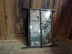 Vasablak, gyárablak tükrözve, vagy funkcionálisan, 20. század elejei kovácsolt és öntöttvas ablak
