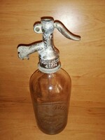 Antik fejazonos szódásüveg Radics József Szikvízgyára Csépa 1938.