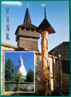 Modern képeslap - Viski Református templom Kárpátalja - postatiszta képeslap