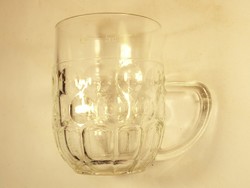 Retro régi jelzett kocsmai üveg sörös sör korsó Kádár címeres jelzés - Salgótarjáni üveggyár - 0,5 l