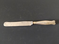 Antik Hosfeld in Wien ezüst vagy ezüstözött nyelű kés jelzett 26 cm