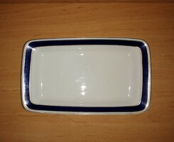 Hollóházi porcelán kis kínáló tálca 13,5*23 cm (10/K)