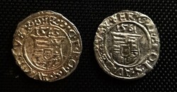 2db Ferdinánd ezüst denár egyben (1561 és 1563 )