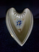 Zsolnay: ring holder, heart-shaped bowl