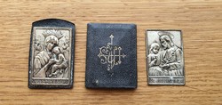 Silver-plated holy images
