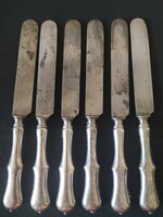Antik Berndorf kések, 6 db együtt eladó jelzettek, 22 cm