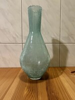 Karcagi turquoise veil glass vase