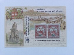 2000. 100 years of the turul design stamp - commemorative sheet**