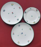 3db Gmundner osztrák kerámia porcelán tányér kistányér csészealj
