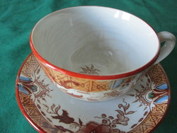 Antik Sarreguemines !    porcelán kávés csésze aljával.