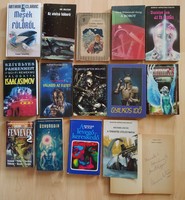 15 sci-fi kötet (1 dedikált) 300 Ft/db áron egyben eladó