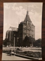 1964/Németország NDK /Rostock - Szent Mária templom/Marienkirche/postatiszta retro képeslap