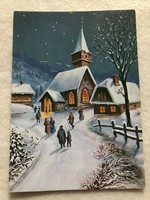 Old Christmas card - Józsefné Hatvany -4.