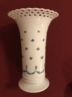 Gyönyörű német porcelán váza áttört peremmel