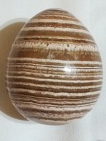 Aragonit , nagyméretű ásvány tojás.6.5 cm x 5.5 cm.