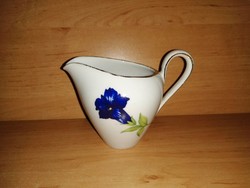 Mitterteich Bavaria porcelán kék virág mintás kiöntő kis kancsó (5/K)