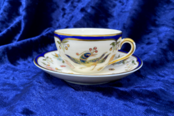 Gyűjtői Zsolnay Főnix madaras mokkás, kávés porcelán csésze aljjal hibátlan állapotban