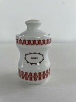 Retro, vintage Alföldi porcelán tulipános, tulipán mintás fűszertartó: fahéj