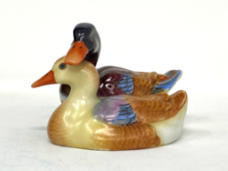 Csodás festésű élethű színű Herendi porcelán kacsapár kacsák hibátlan állapotban