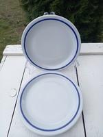 Alföldi porcelán_kékcsíkos desszertes tányér trió