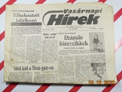 Régi retro újság - Vasárnapi Hírek 1990. február 11. - Születésnapra ajándék
