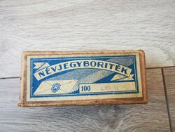 Vintage névjegykártya boriték