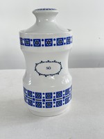Retro, vintage Alföldi porcelán nagyméretű sótartó, fűszertartó