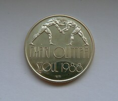 Silver 500 HUF coin 1987, Summer Olympics Seoul, 1988. Pp, (28 g, 0.900, well) original!