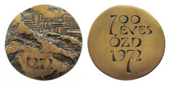 Tamás Asszonyi: 700-year-old Ózd 1272-1972 commemorative medal