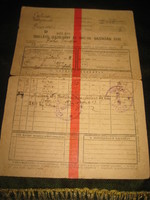 Agricultural, official self-sufficiency card for the year 1947 - 1948