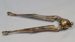 Antique 13 lat silver serving tongs