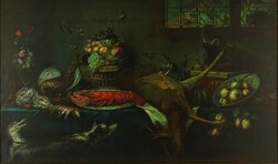 1M488 XX. századi festő : Asztali csendélet homárral