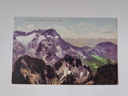 Régi képeslap 1909 fotó levelezőlap tájkép hegyek