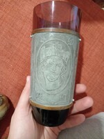 Üveg kehely, pohar szep állapotban koranak megfelelő