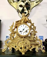French half-bake table clock from around 1880