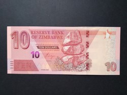 Zimbabwe $ 10 2020 unc
