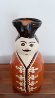 Pitcher old tile jug folk wine pot miska jug vintage decoration