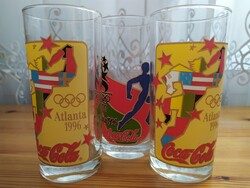 Atlanta Olimpia 1996, Coca - cola pohár 3 db. egyben, gyűjtőknek