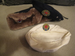 Bm. Police caps, winter-summer, size 55