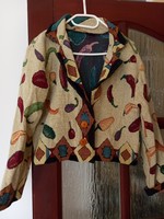 New hot chilli pepper women's woven unique tapestry jacket usa s/m