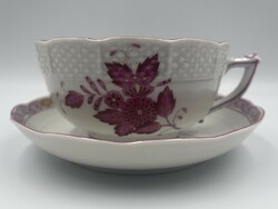 Old Herend pur-pur Apponyi giant tea cup
