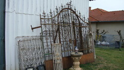 Wrought iron gate.