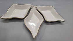 3 db Zsolnay porcelán kínáló