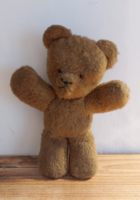 Old, antique, very kind face, brown-eyed teddy bear, teddy bear, 23 cm tall,